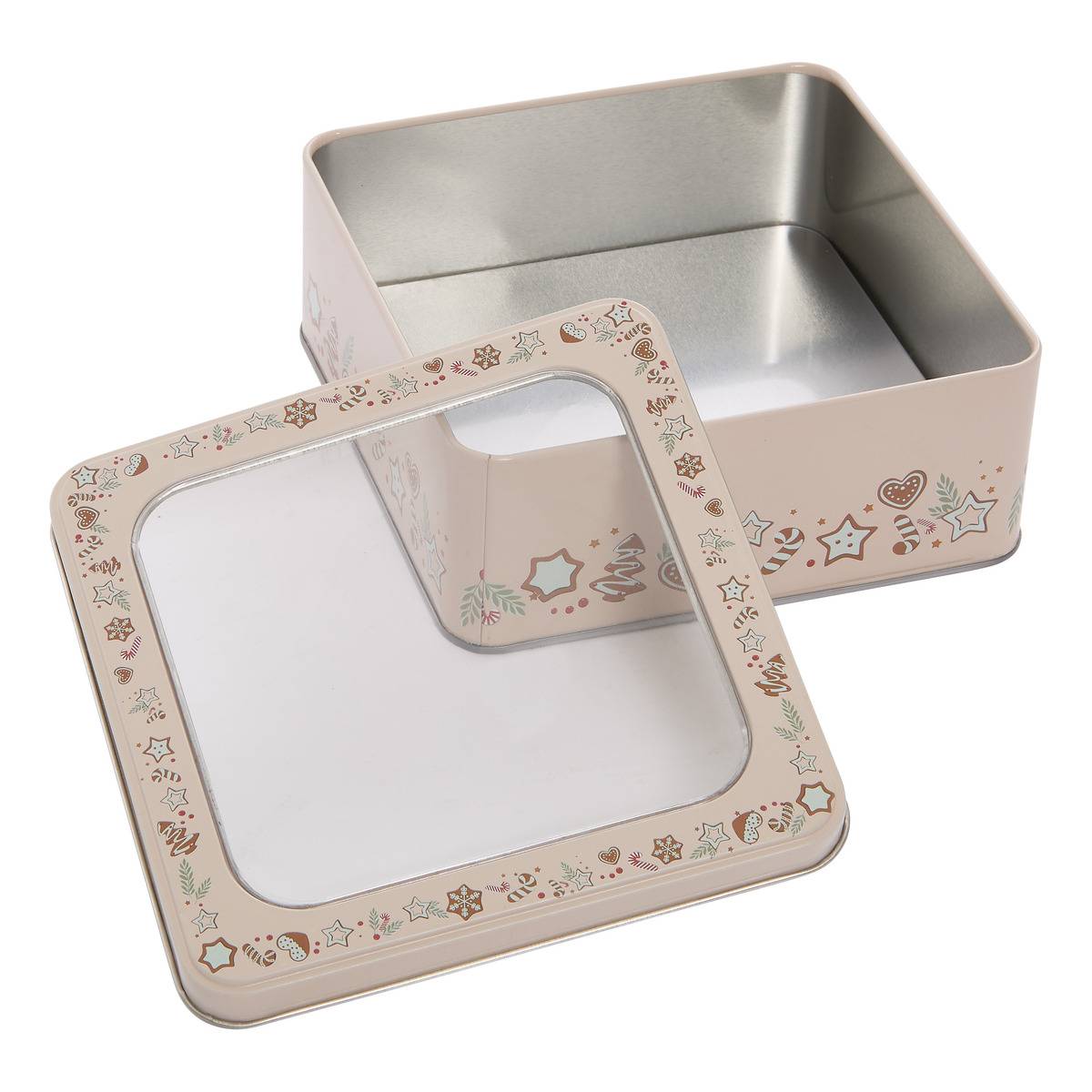 Boîtes à gâteaux Noël carrées modèle b, 5FIVE SIMPLY SMART