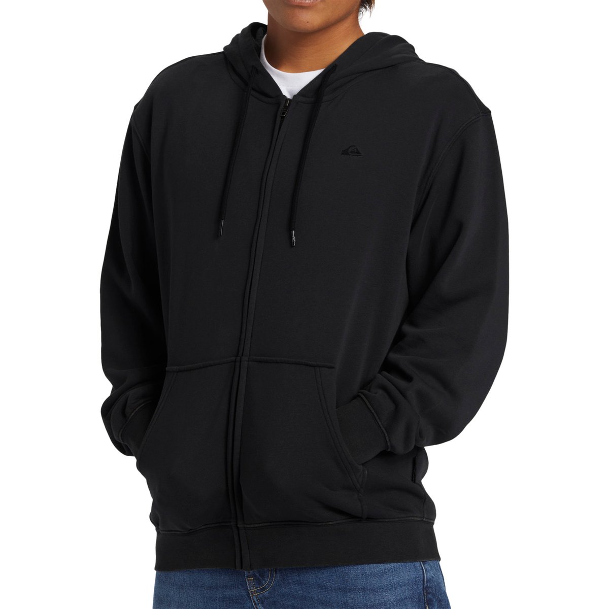 Sweat à capuche zippé SALT WATER noir black, QUIKSILVER