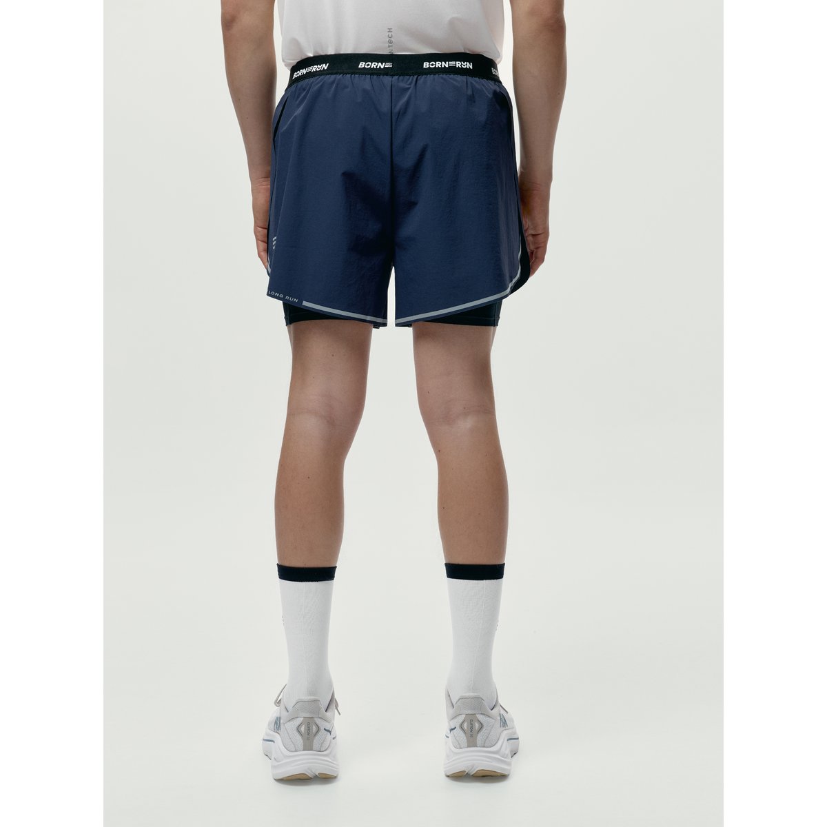 Short de sport Homme Running KINETIC bleu, BORN
