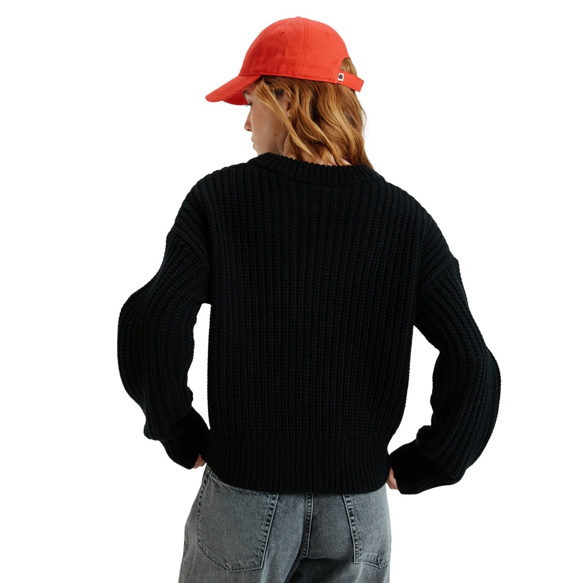 Pull à col rond COMING HOME. noir anthracite, ROXY