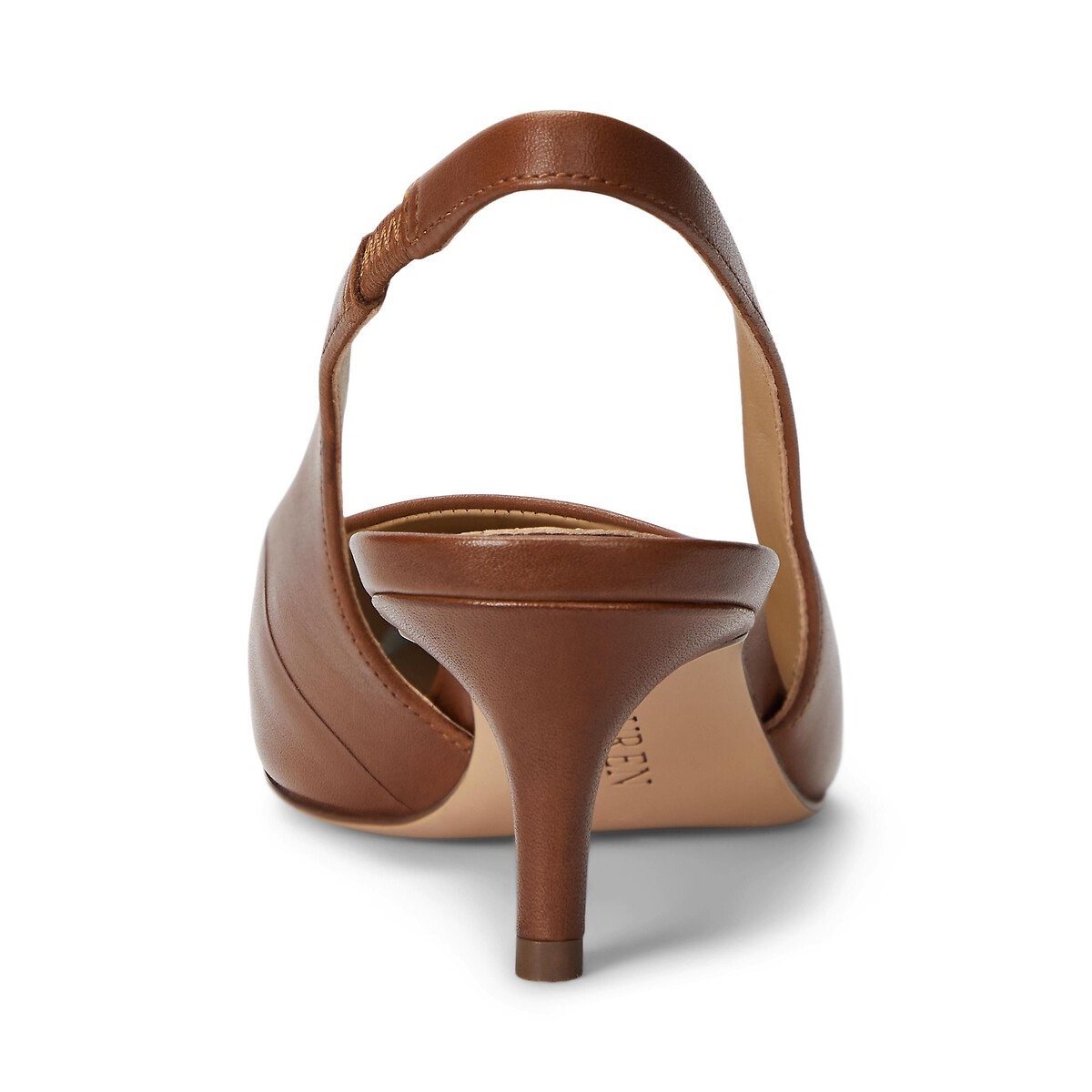 Escarpins slingback en cuir Lolah tan, LAUREN RALPH LAUREN