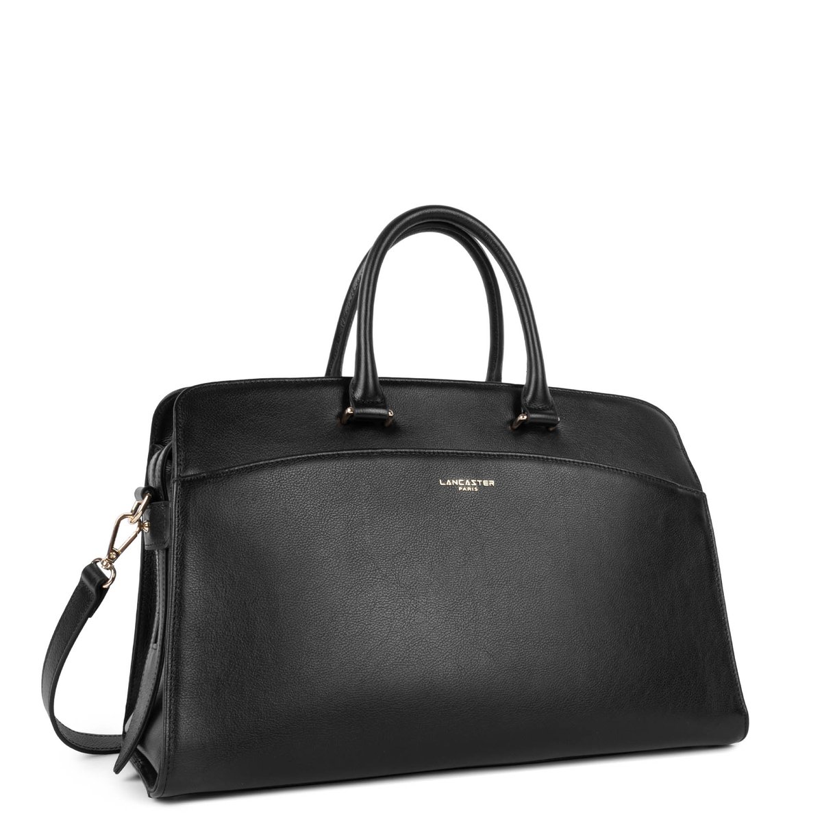 Très grand sac cabas main MADEMOISELLE BONNIE noir, LANCASTER