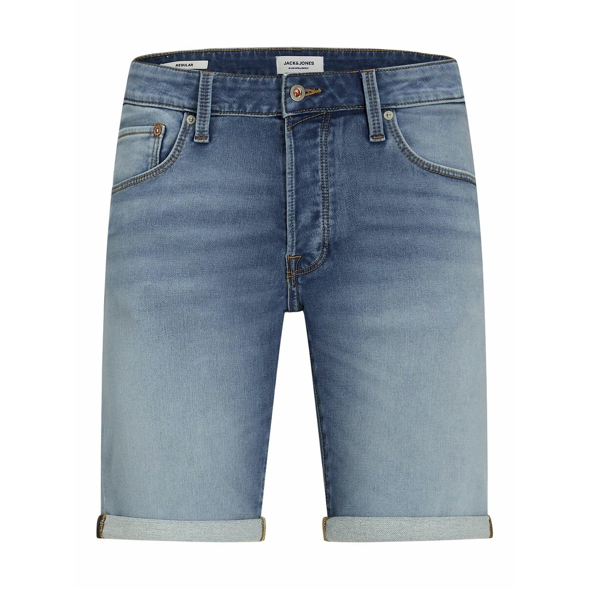 Short en jean bleu denim, JACK & JONES