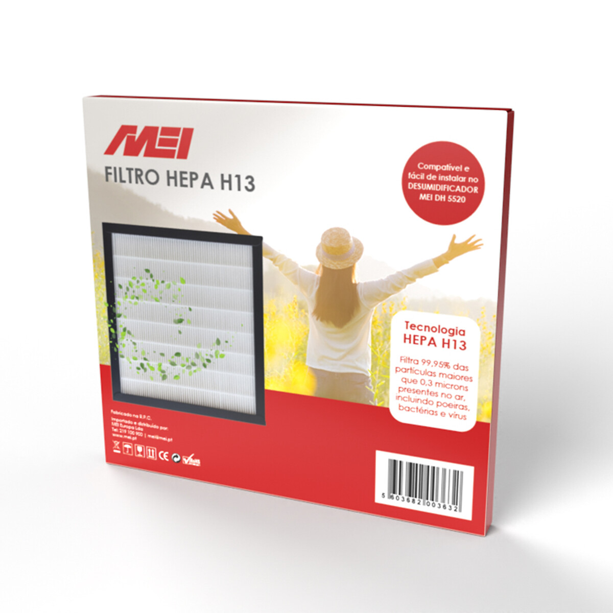 Filtro Hepa H13 para DH5520, MEI branco, MEI