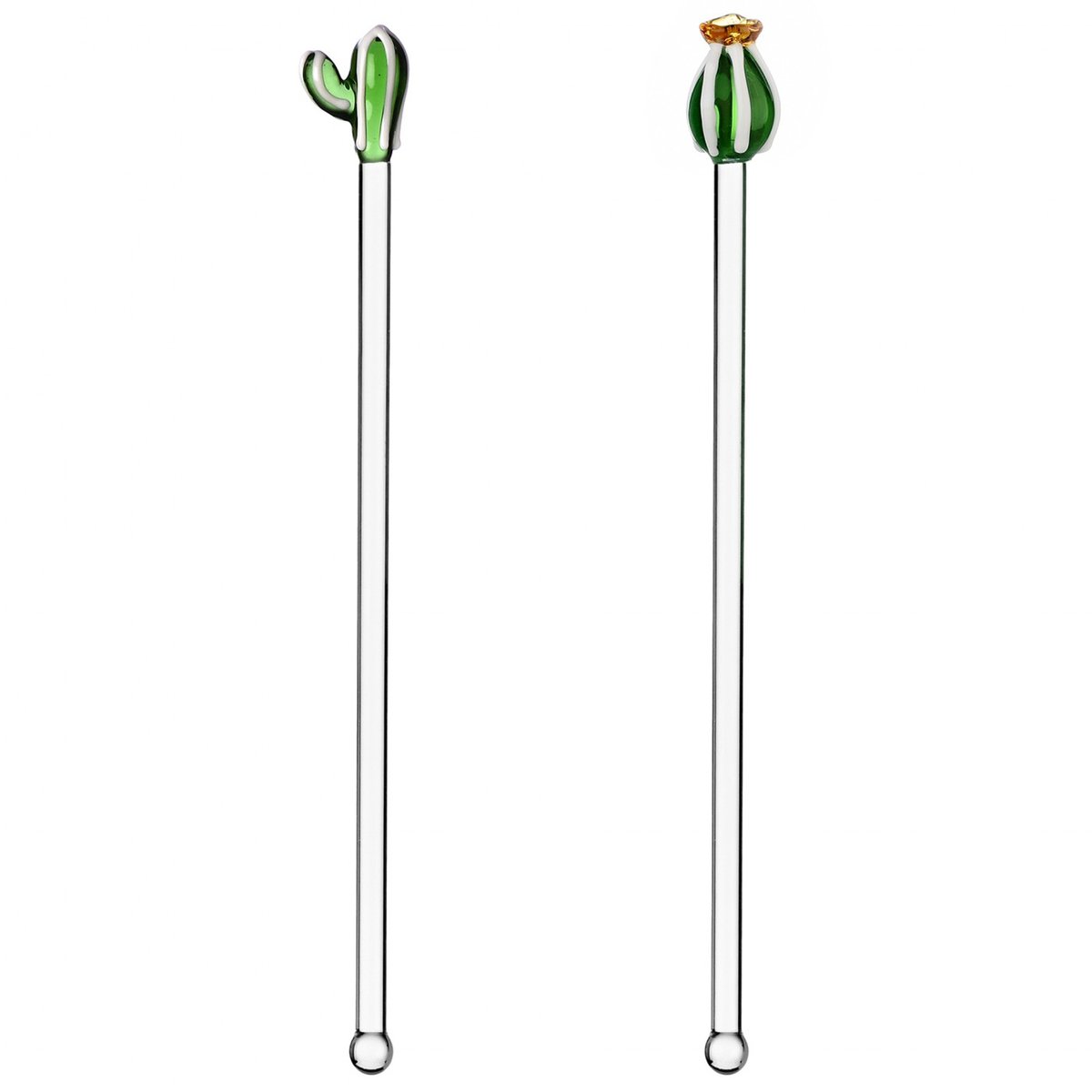 Mélangeur Cactus Vert lot de 2 transparent, ICHENDORF