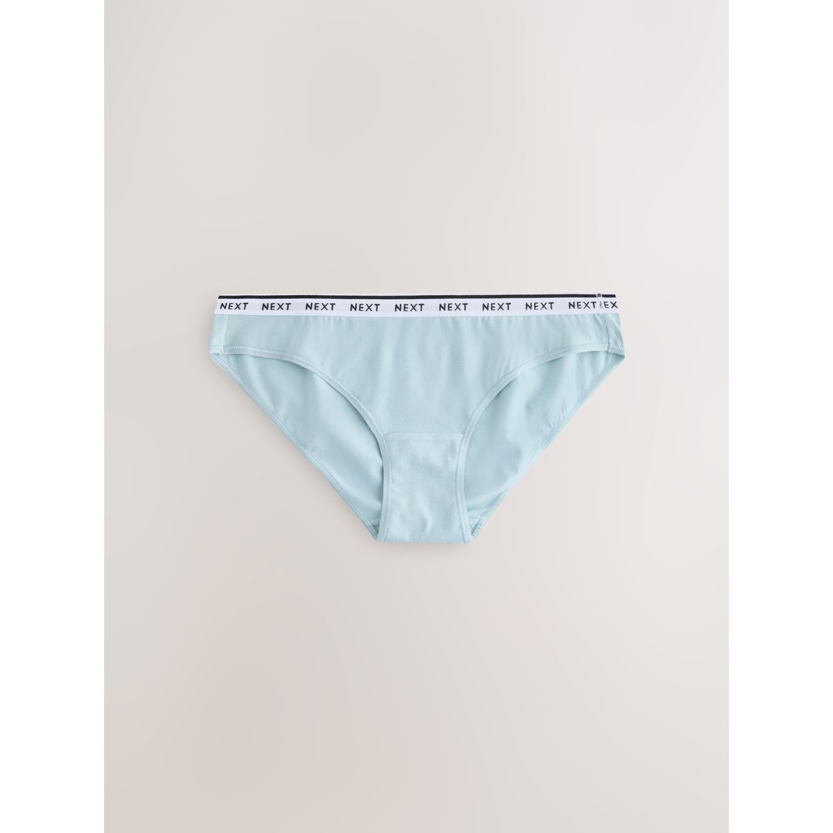 Culotte en coton à logo, lot de 4 rayures à carreaux verts, NEXT