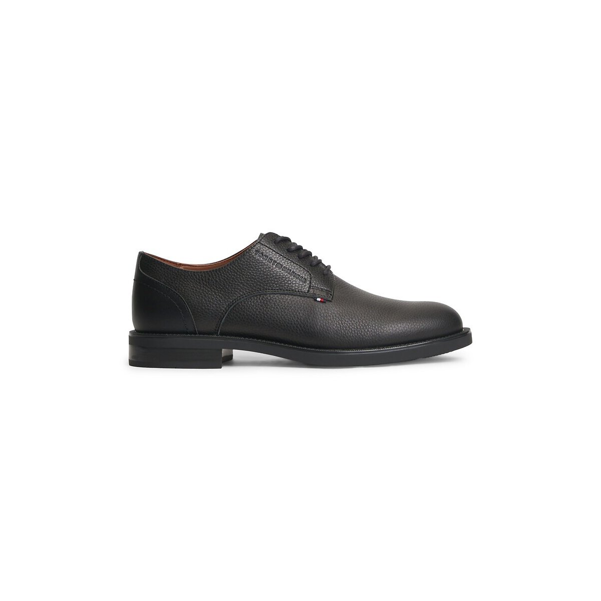 Derby eleganti in pelle nero , TOMMY HILFIGER