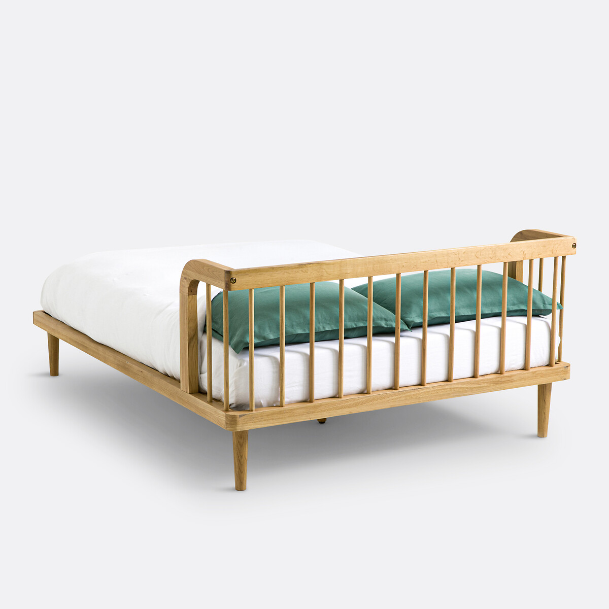 Matea Solid Oak Bed with Bed Base oak, LA REDOUTE INTERIEURS