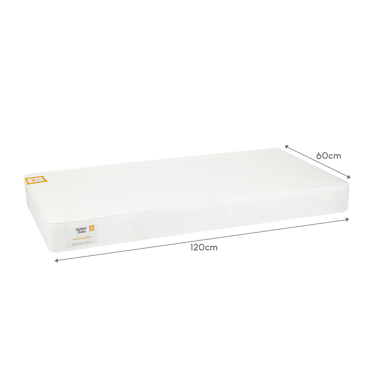 Anti Allergy Sprung Baby Mattress white, MOTHER&BABY