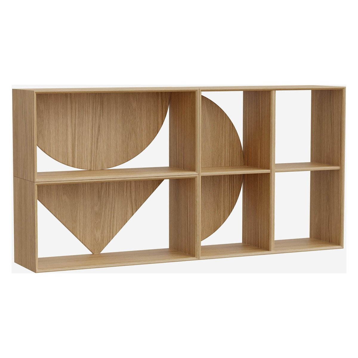 Etagère bois UVY naturel clair, HABITAT