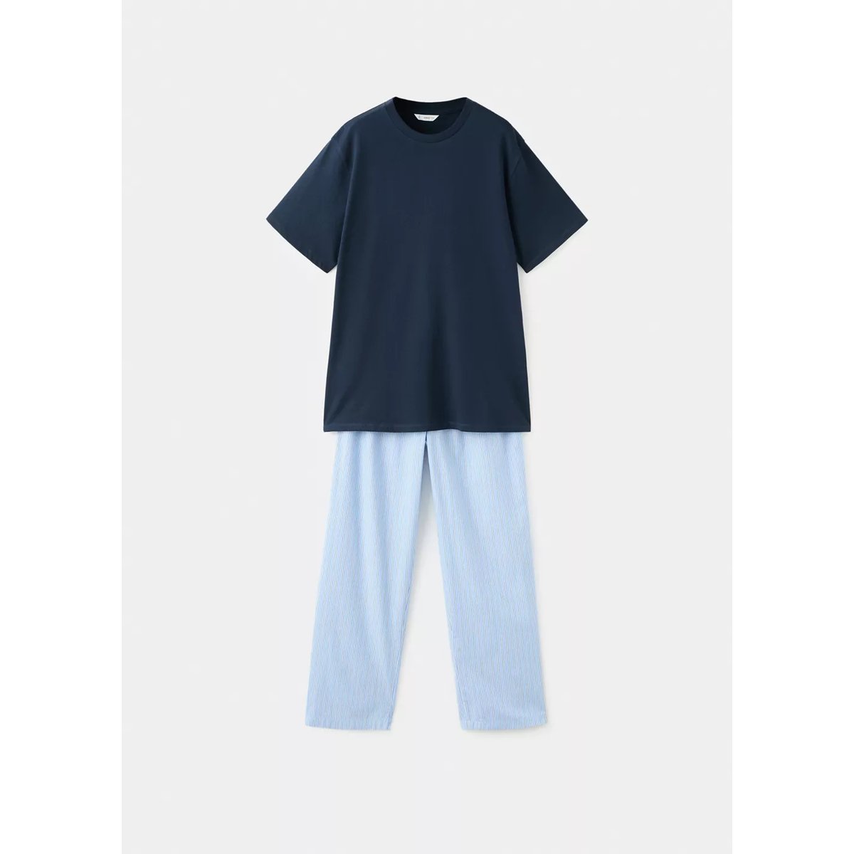 Pack pyjama coton bleu marine, MANGO TEEN