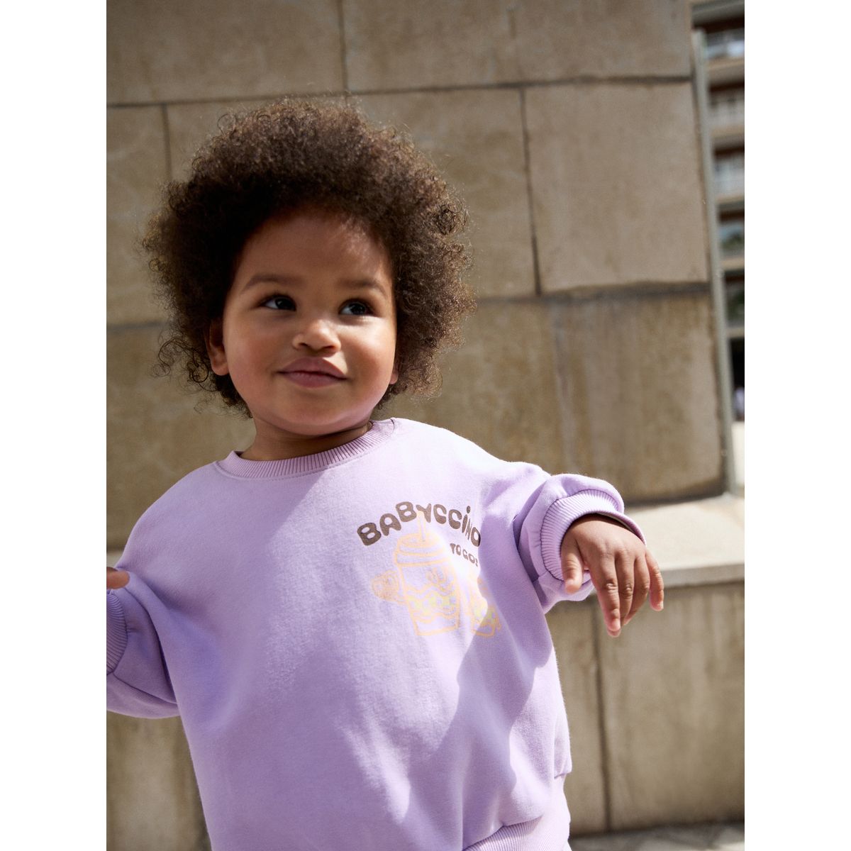 Ensemble sweat et pantalon bouffant babychino lilas, NEXT