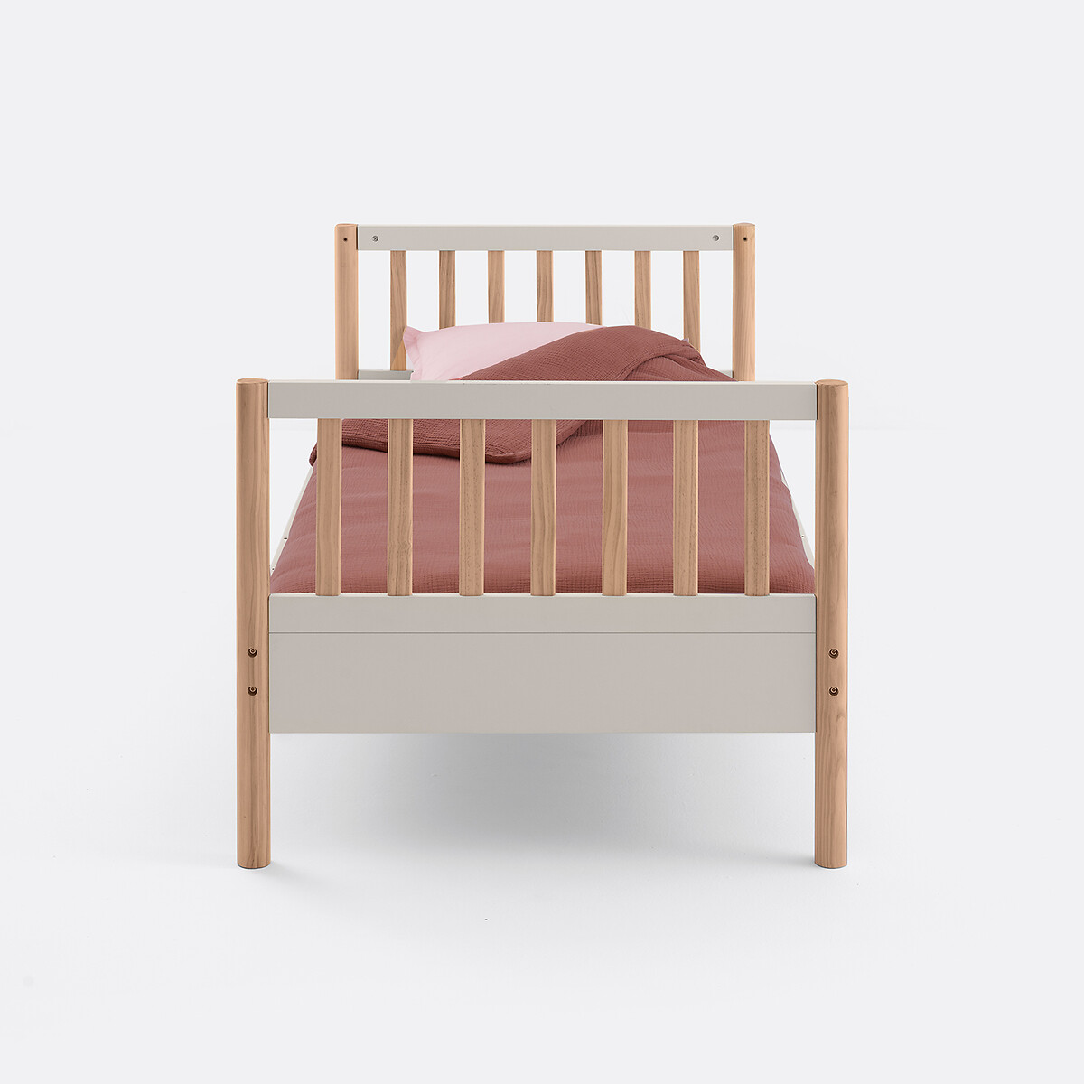 Litera, camas separables, con somieres, ALIO blanco roto, LA REDOUTE INTERIEURS