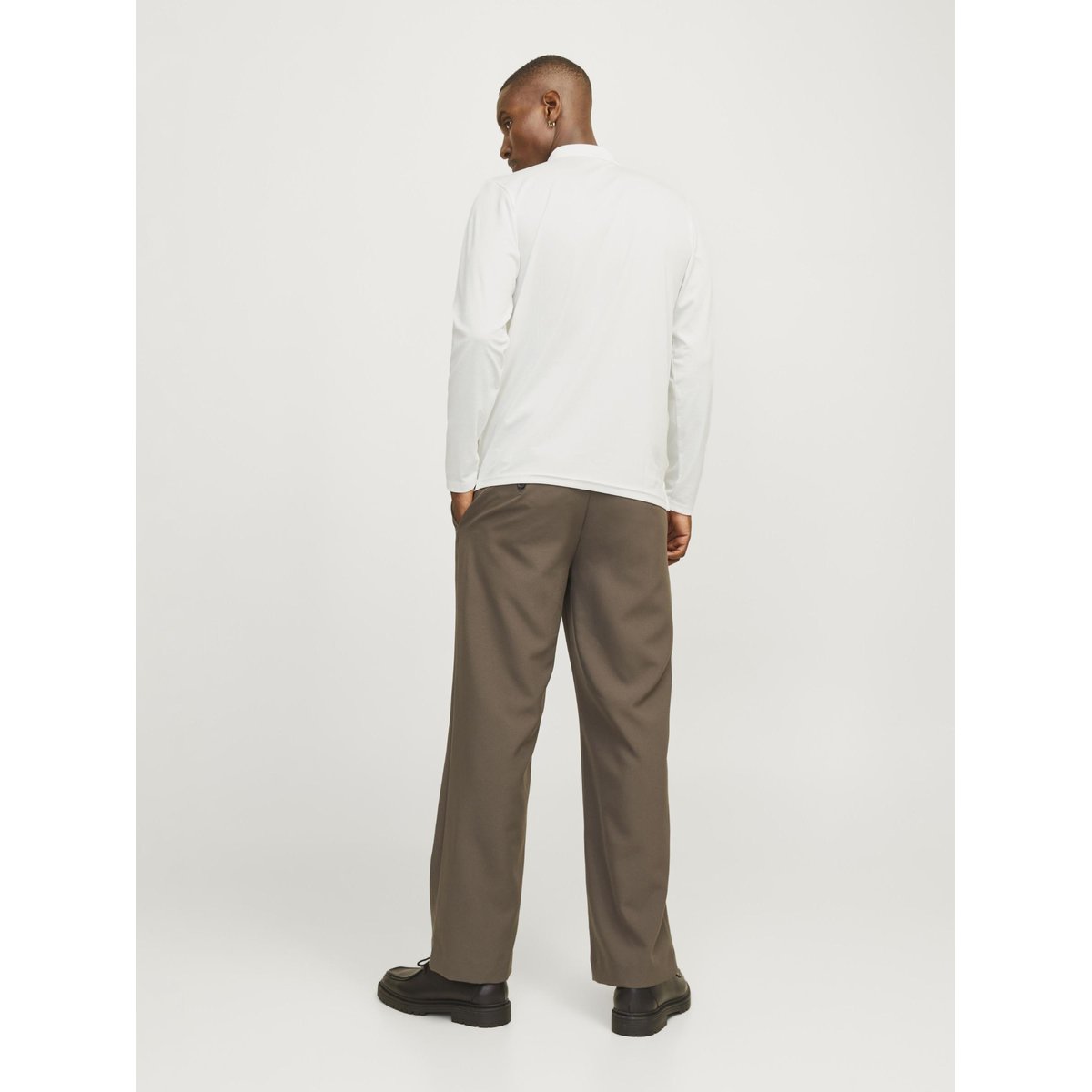 Polo manches longues droit ecru, JACK & JONES