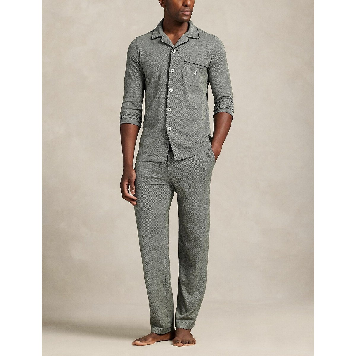 Jacquard Pyjamas black/cream, POLO RALPH LAUREN