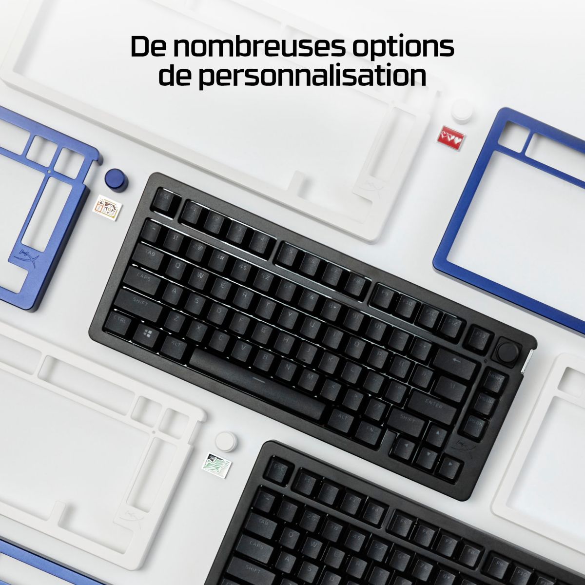 Clavier gamer sans fil Alloy Rise Wireless 75 couleur unique, HYPER