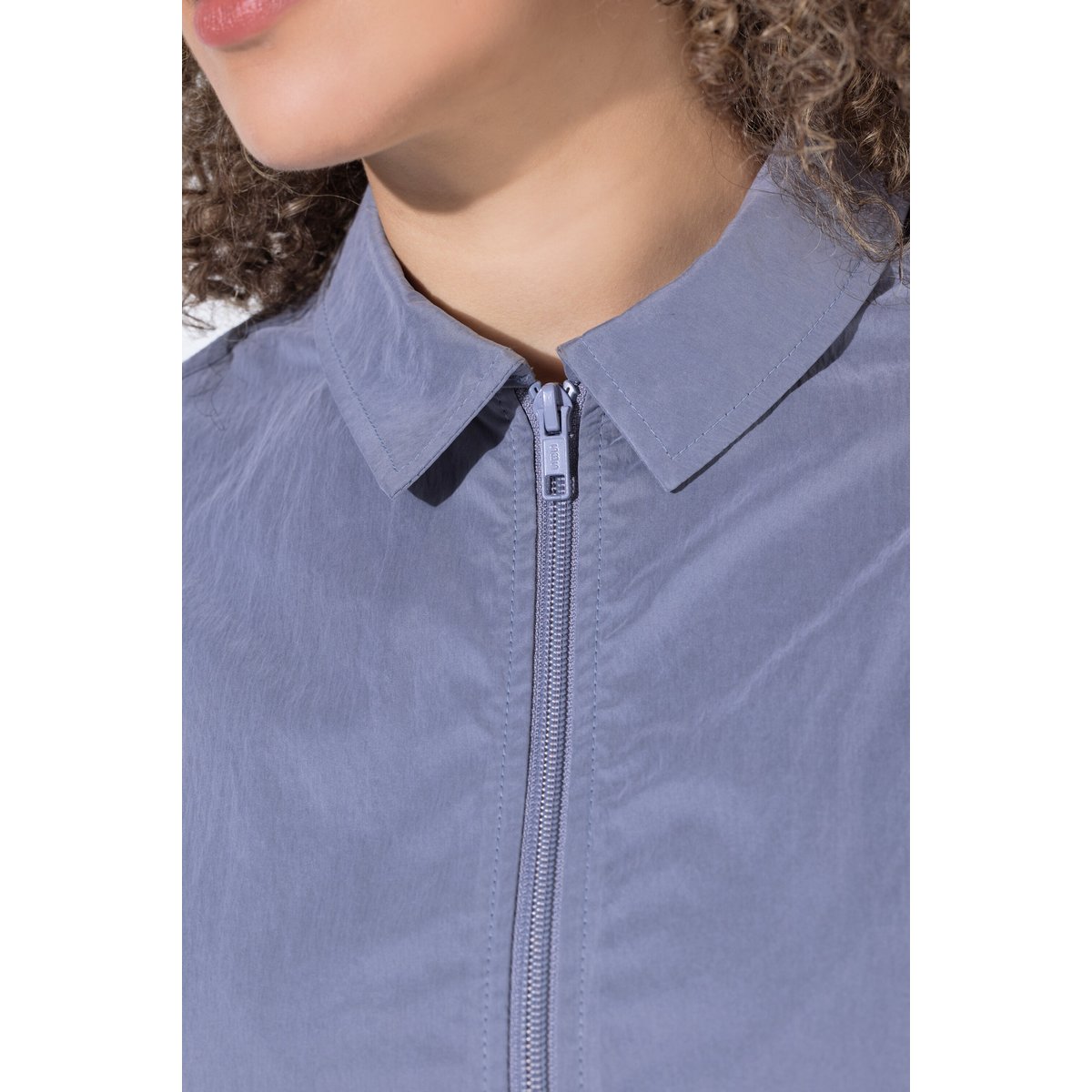 Chemisier avec fermeture zippée gris foncé, ULLA POPKEN