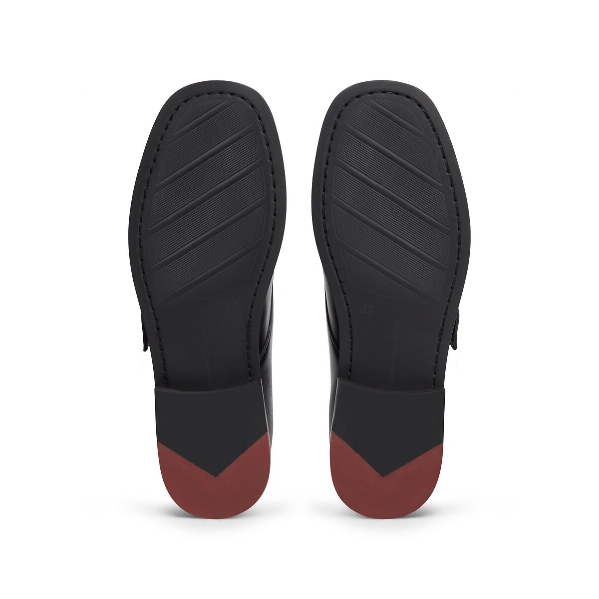 Mocassins monk en cuir noir, TOMMY HILFIGER