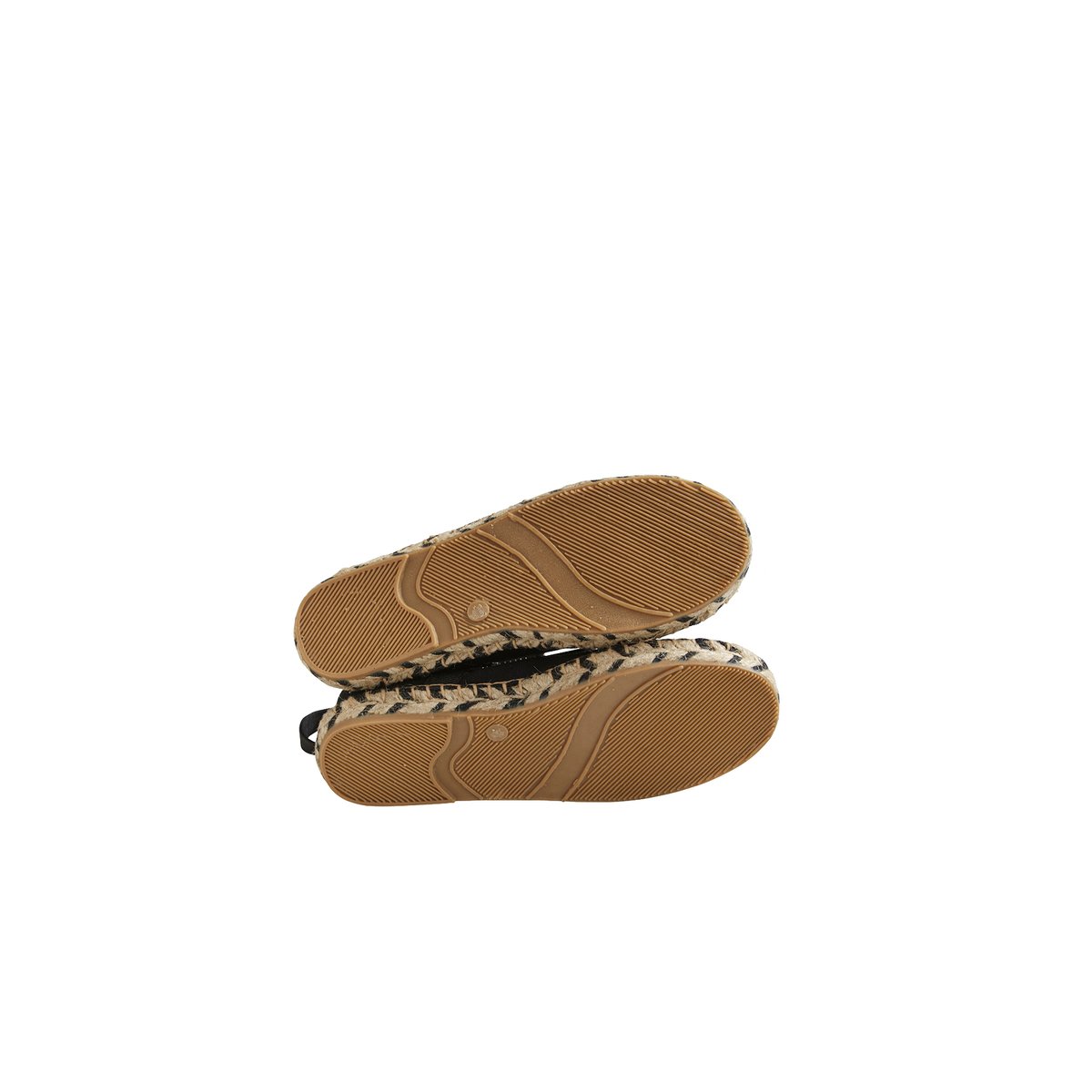 Ballerines espadrilles en toile noir, VERTBAUDET