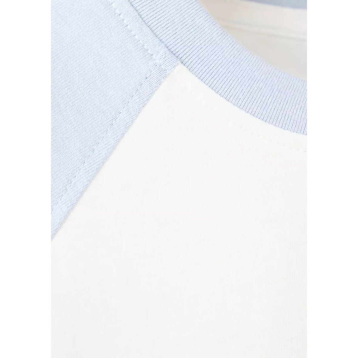 T-shirt raglan contrastant bleu ciel, MANGO BABY
