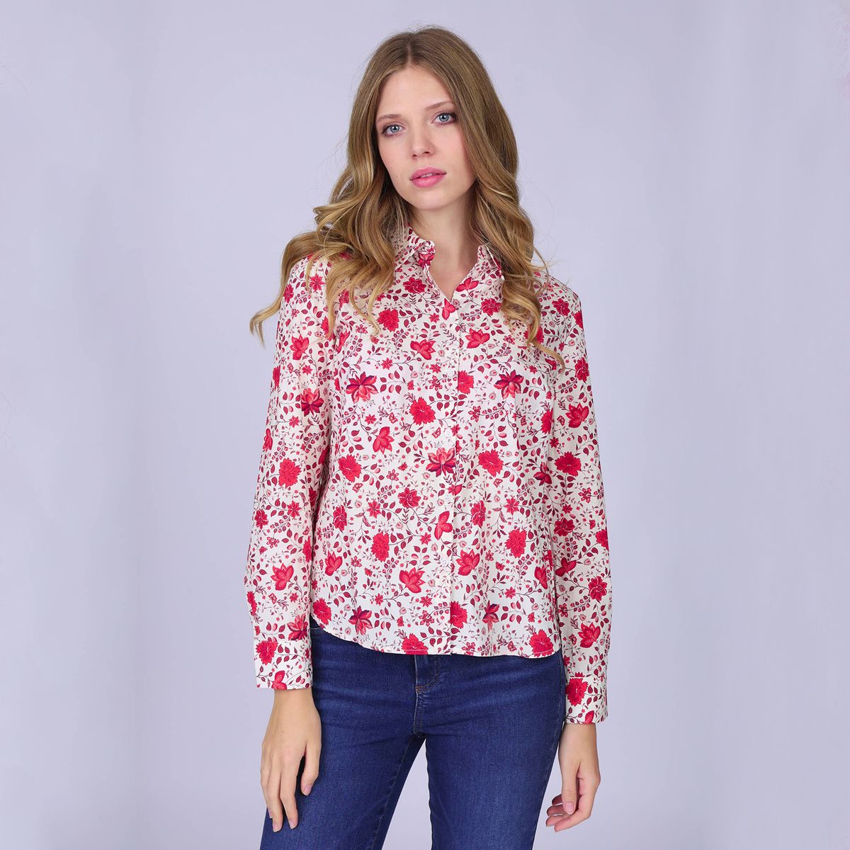 Chemise Emilia rouge, MISE AU GREEN