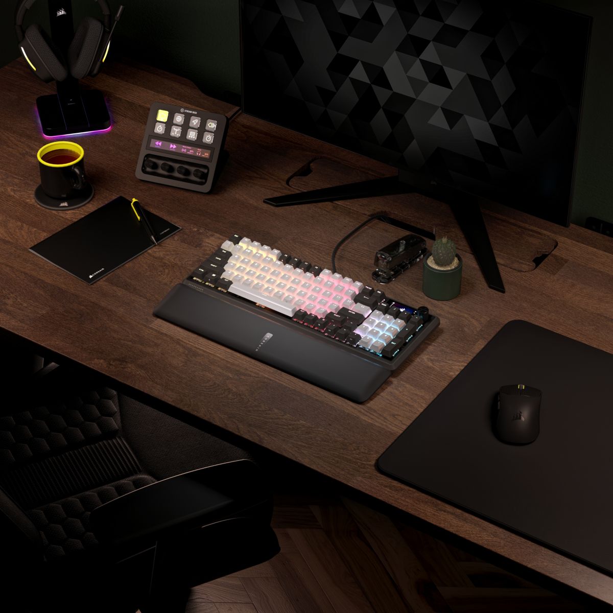 Clavier gamer VANGUARD 96 gaming Dual Tone couleur unique, CORSAIR