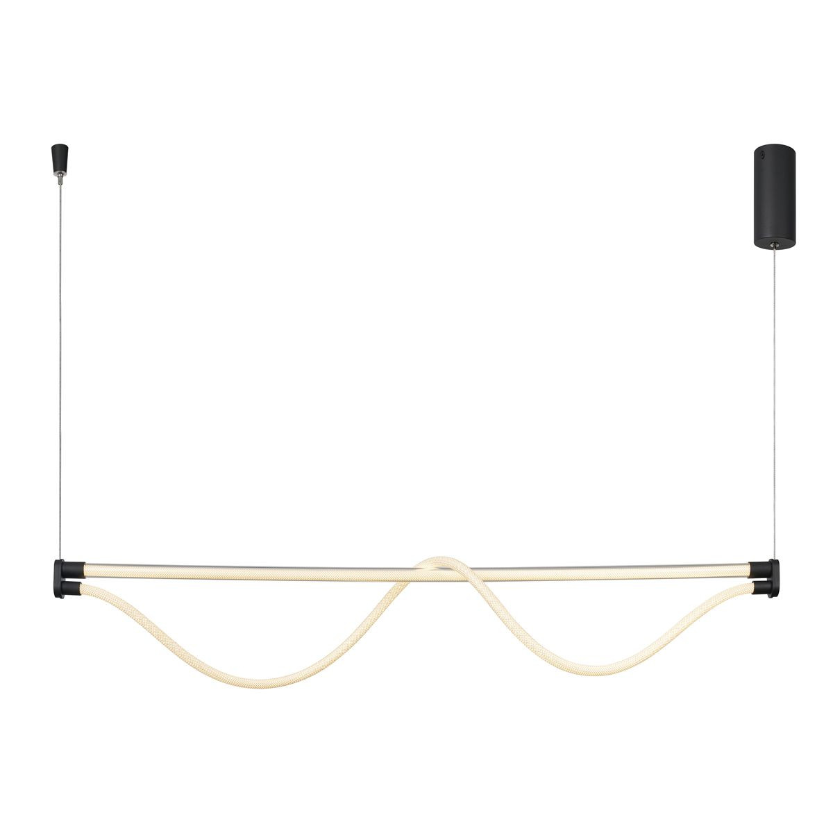 Suspension en métal design, FUGAZ noir, MANTRA