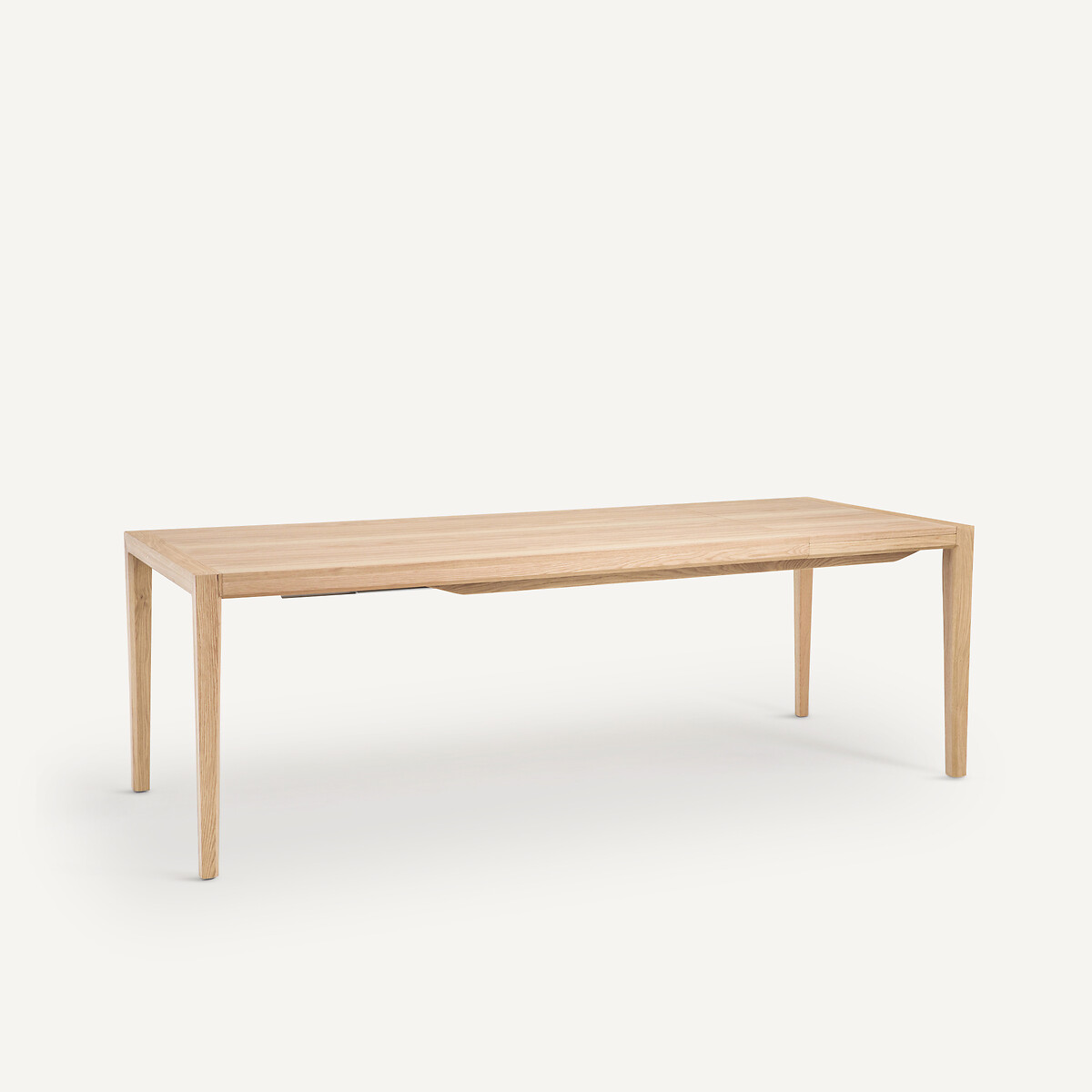 Table à allonges, en chêne massif et plaqué chêne, 8 à 12 couverts, NIZOU chêne naturel, EMMANUEL GALLINA X AM.PM