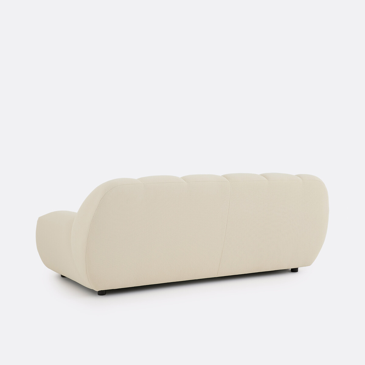 Canapé droit, 3 places, en tissu matelassé, NURIA ecru, LA REDOUTE INTERIEURS