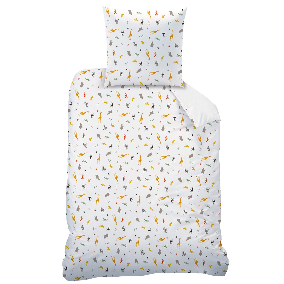 Parure de lit imprimée 100% coton, THE LION KING BROUSSE blanc, DISNEY LE ROI LION
