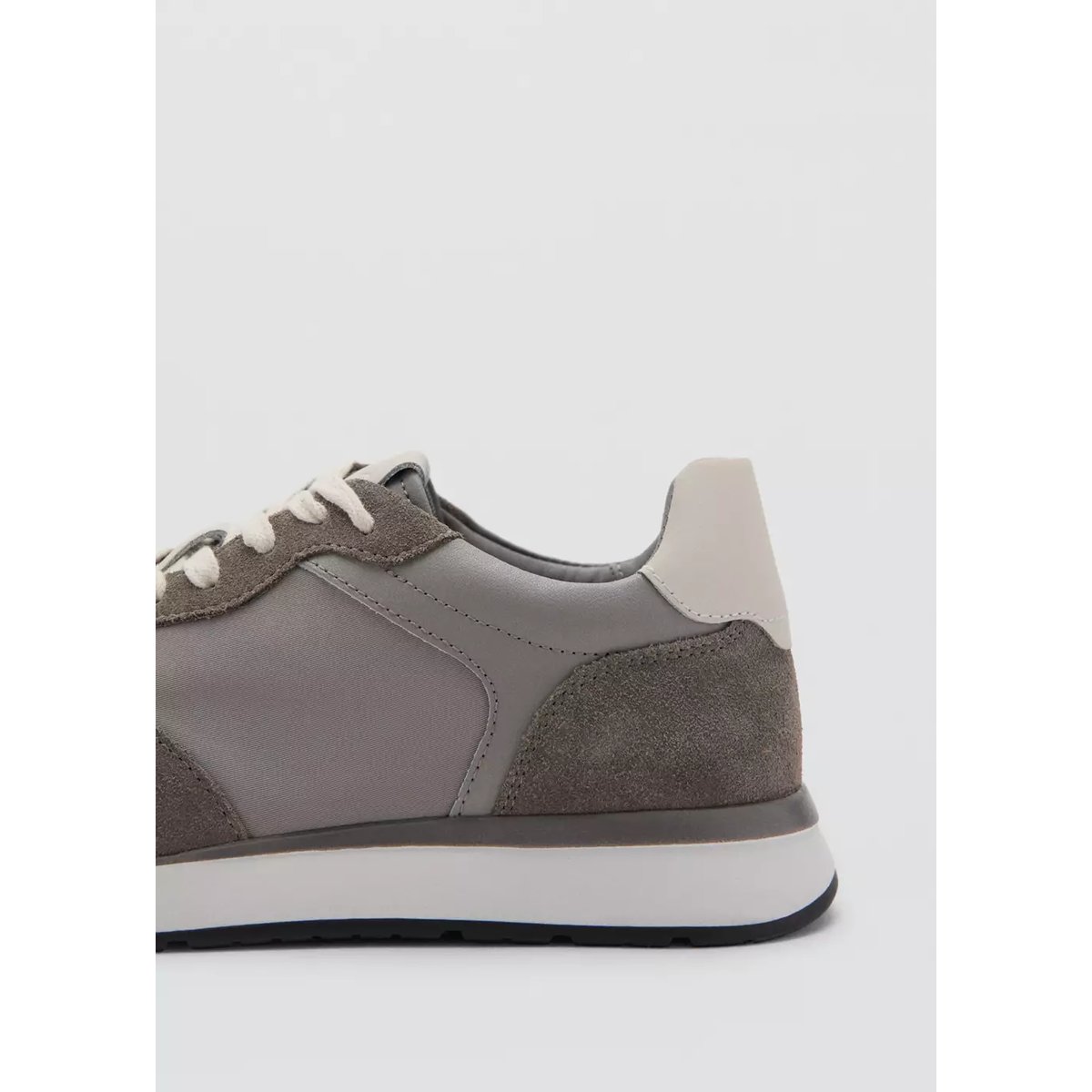 Tennis combinées cuir gris, MANGO MAN