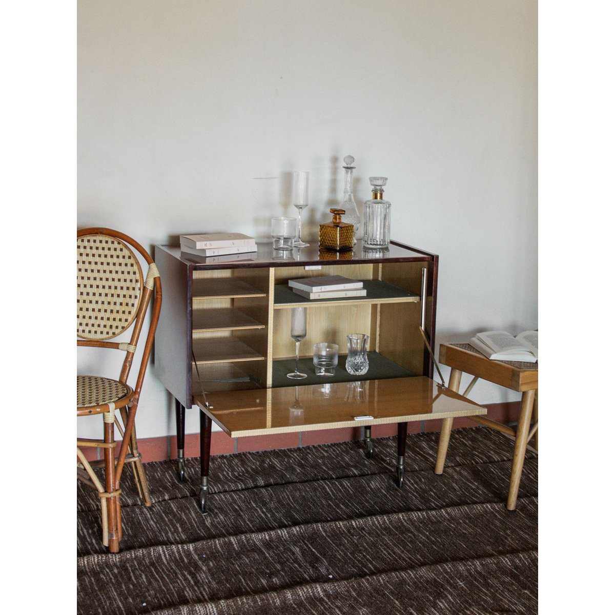 Mini-bar en bois Quentin N°25 - Bon état bois, DEBONGOUT