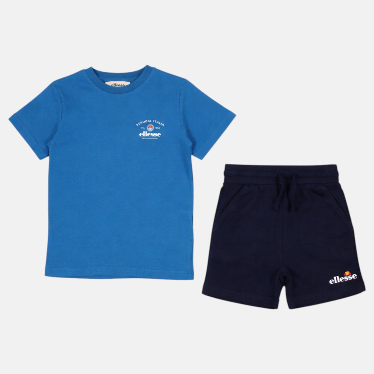 Lot de 2 t-shirts manches courtes et short TEAM bleu marine, ELLESSE