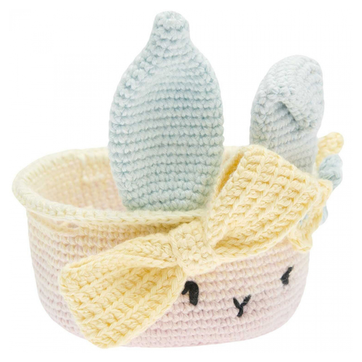 Ricorumi Kit a crochet Corbeille de Paques pastel couleur unique, RICO DESIGN