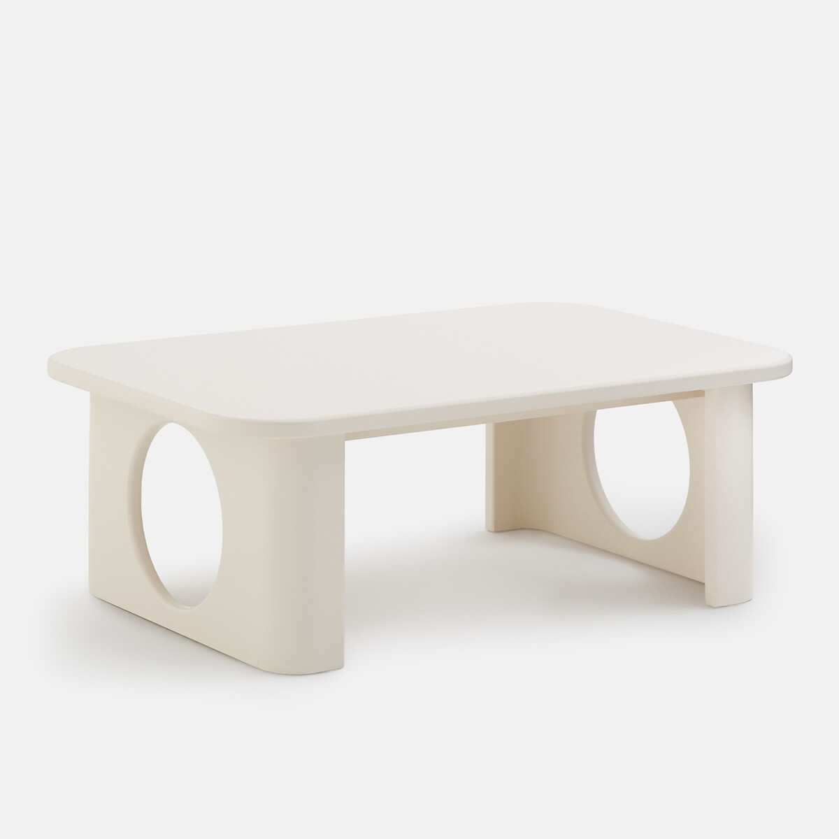 Mesa de centro com pernas esculpidas, comprimento 88 cm, MORTI cru, LA REDOUTE INTERIEURS