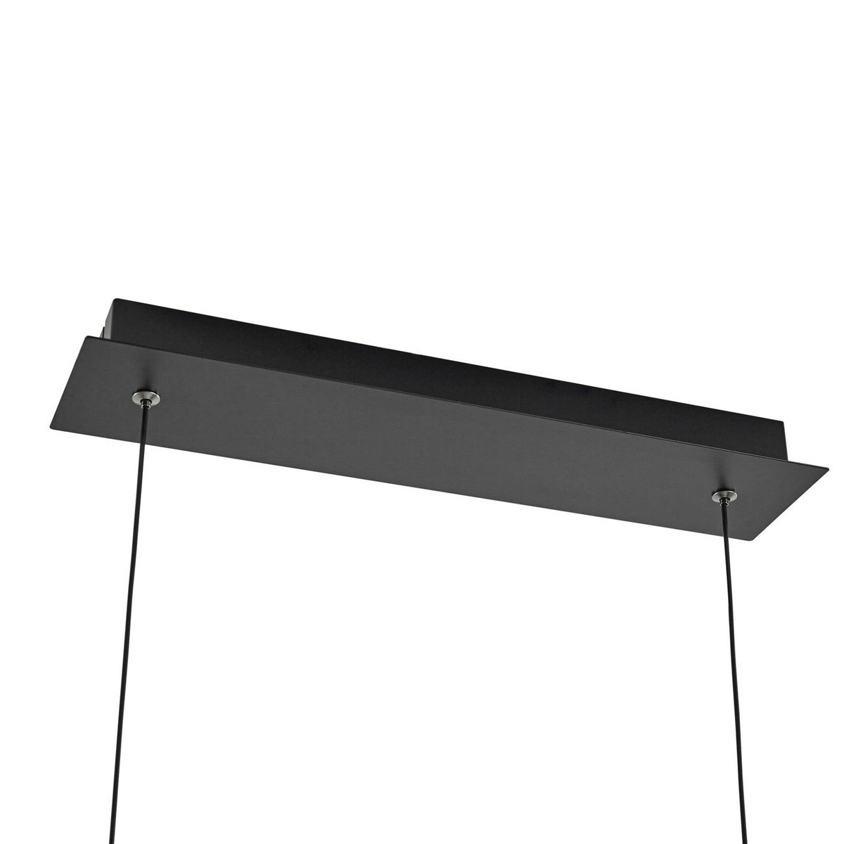 Suspension en métal designLED, Alevia feuille d'or, noir, blanc, LUCANDE