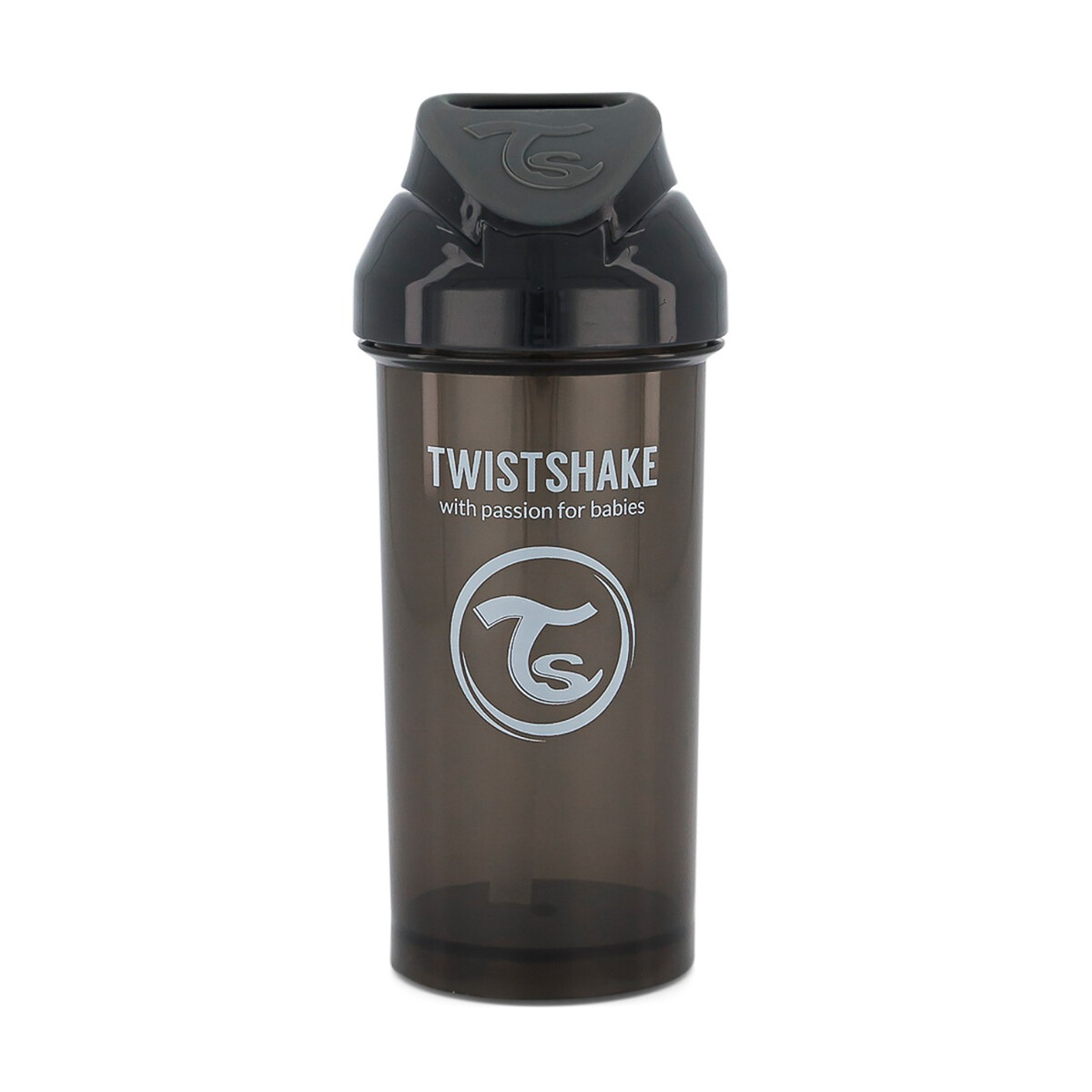 Copo com palhinha 360ml, TWISTSHAKE preto , TWISTSHAKE
