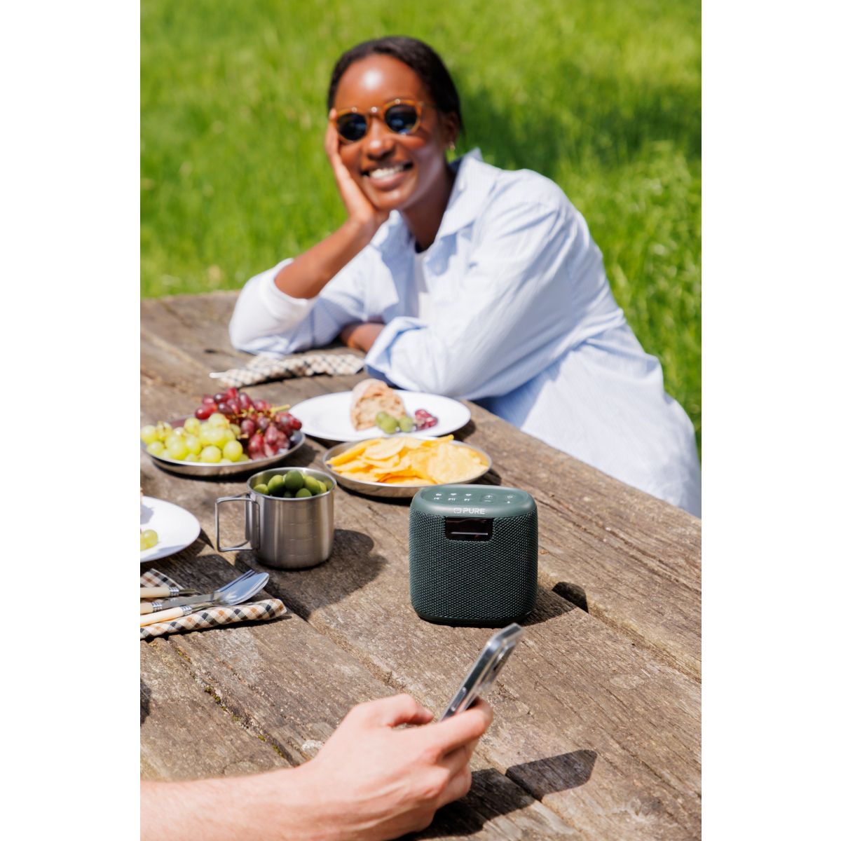Radio DAB Woodland Mini Green couleur unique, PURE