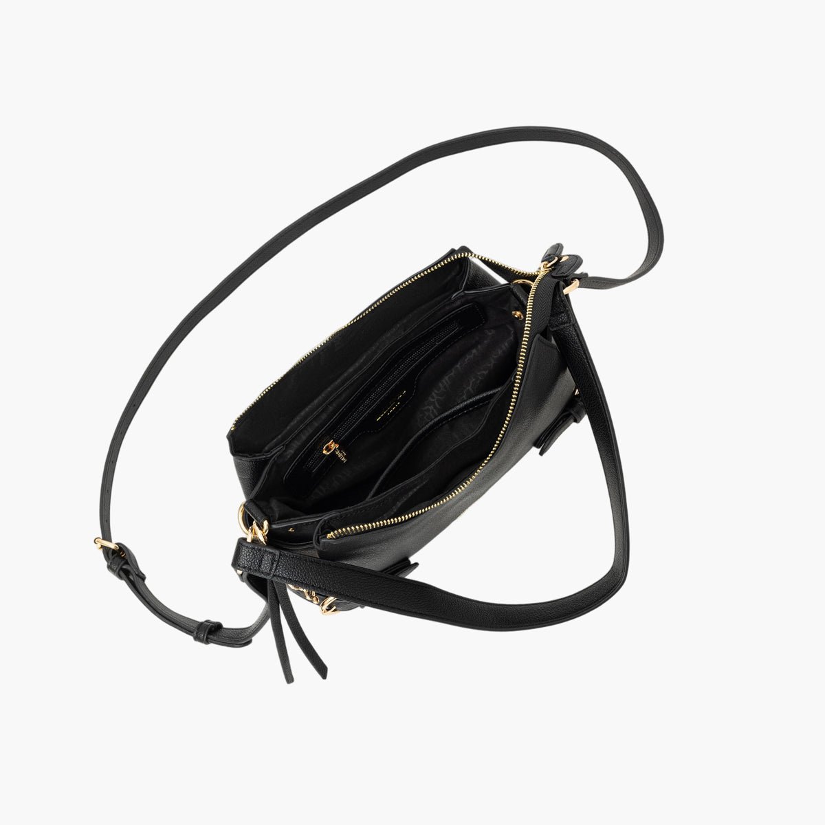 Sac porté épaule Tobi noir,doré, LOLLIPOPS