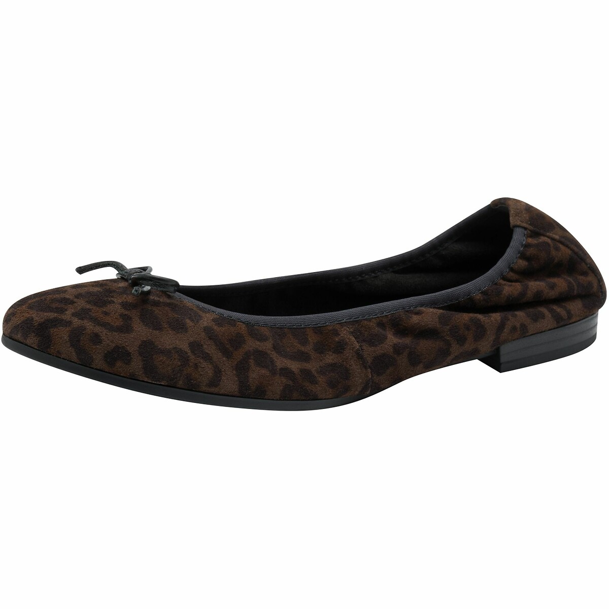 Suede Ballet Pumps leopard print, TAMARIS