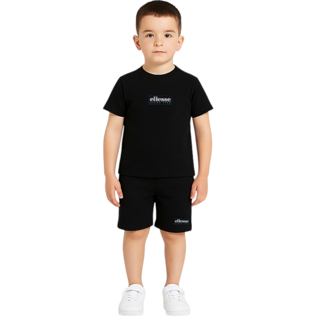 Lot de 2 t-shirts manches courtes et short PLAYGROUND noir, ELLESSE