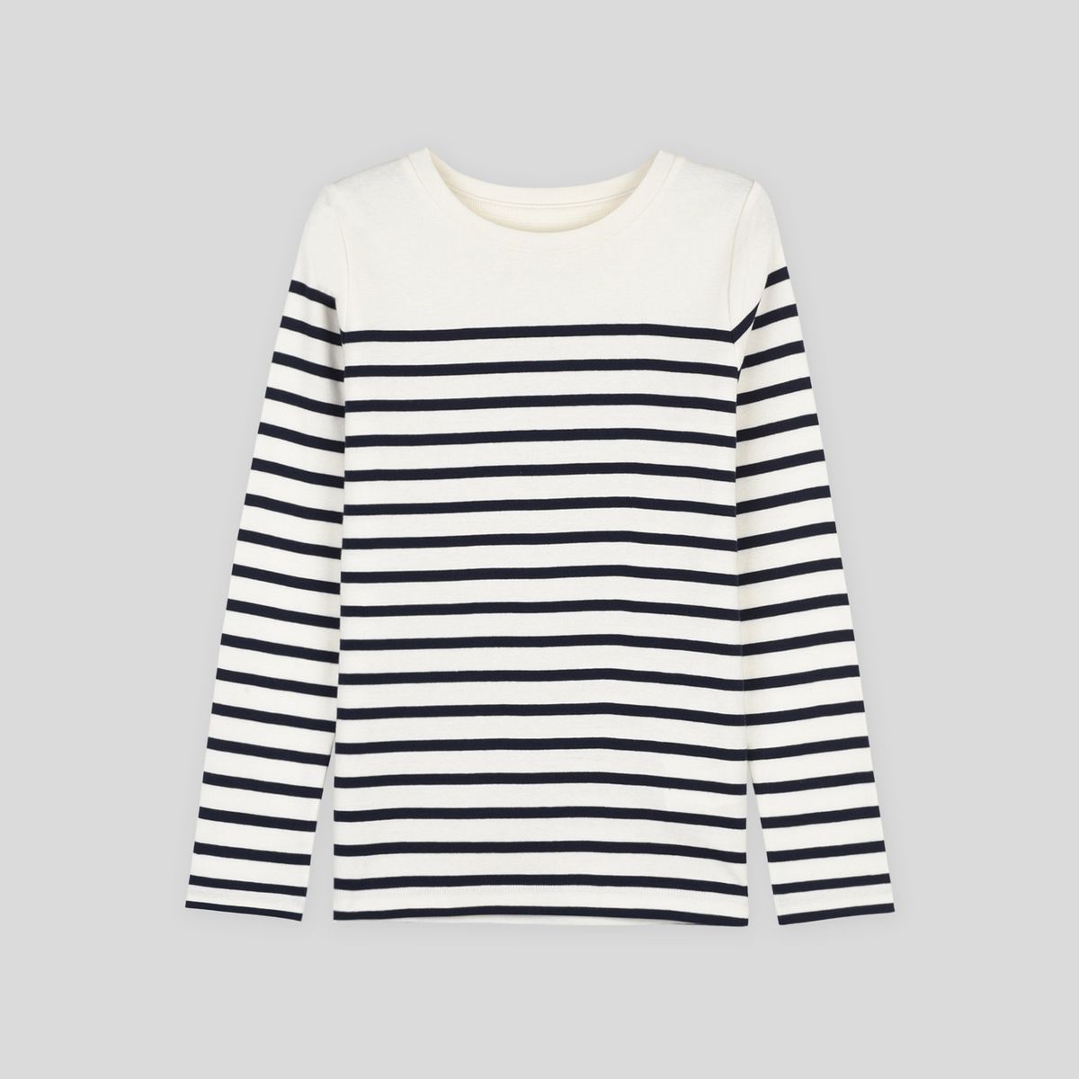 Marinière En Coton Bio ecru, MONOPRIX KIDS