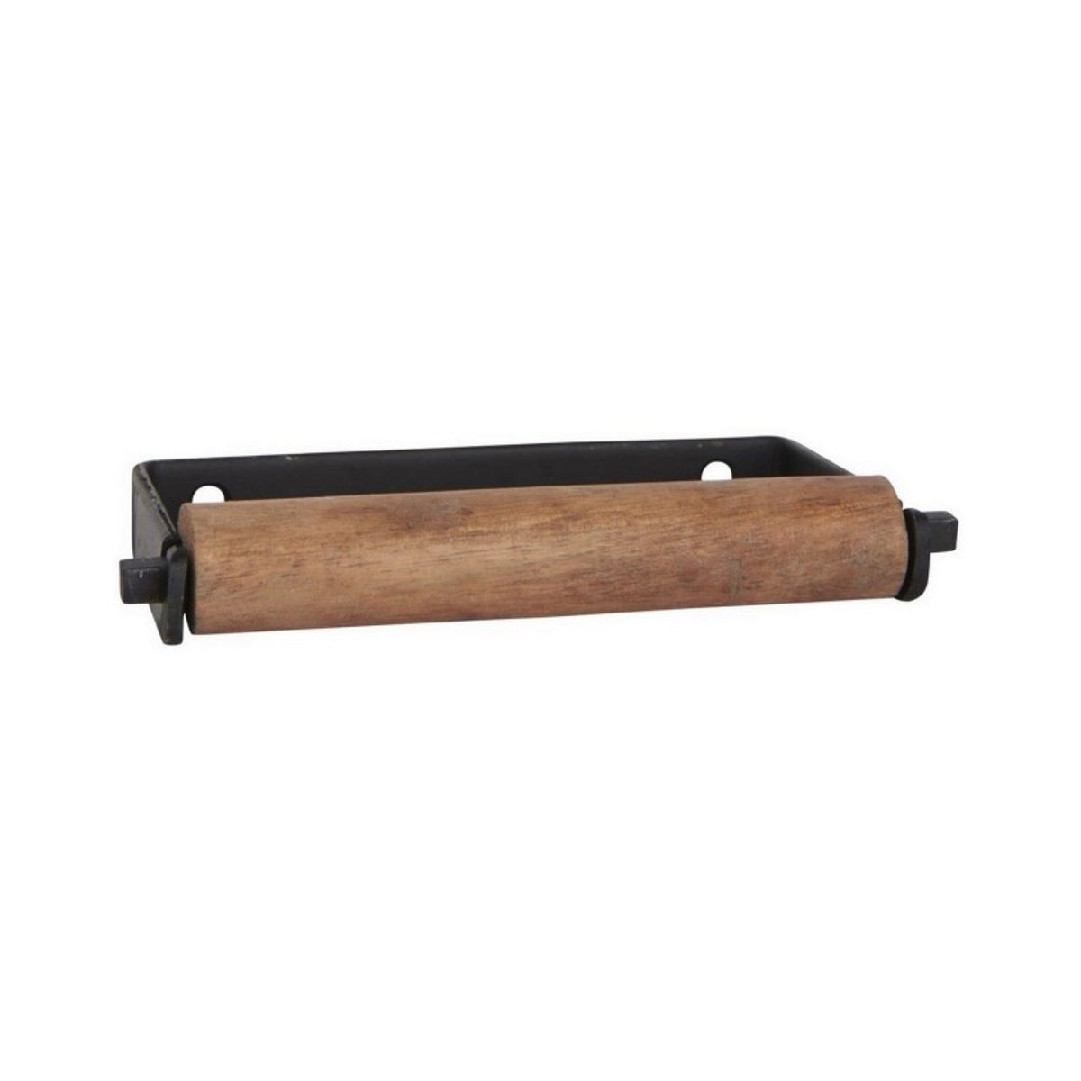 Dérouleur de papier wc mural métal bois  Altum noir, IB LAURSEN