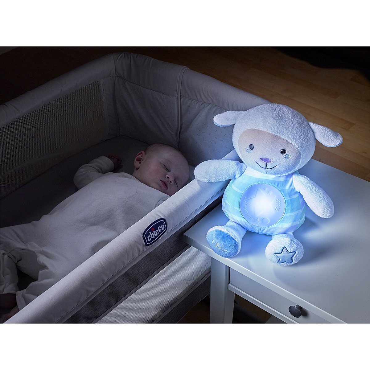 Veilleuse Mouton Tendres Mots Doux bleu, CHICCO