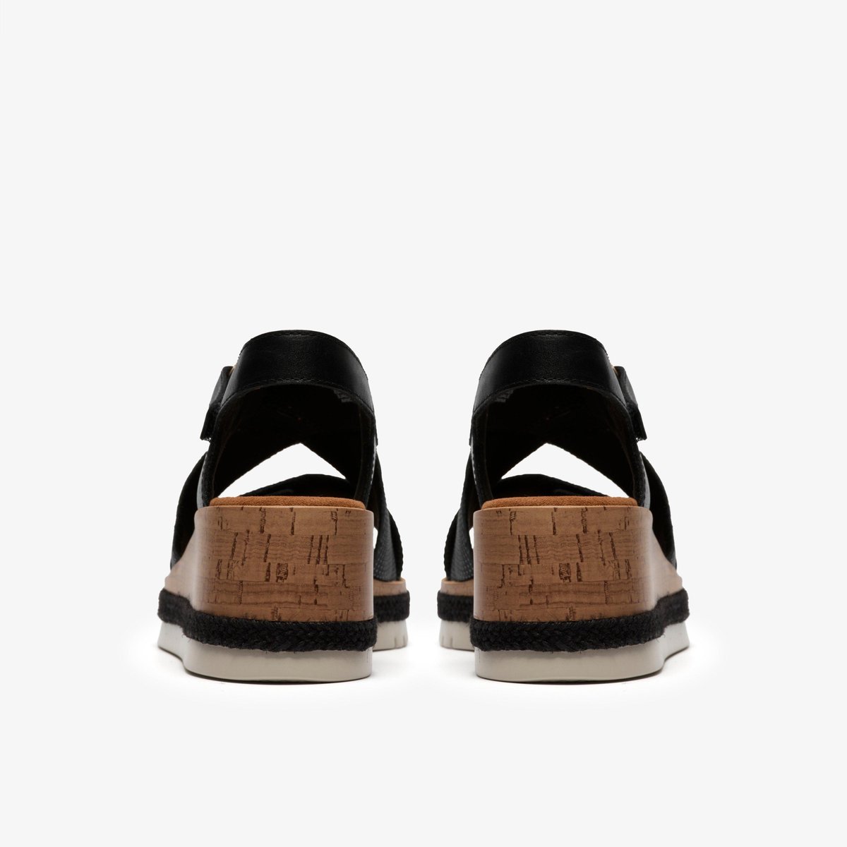 Sandales spartiates Cuir Kidiki Sun Black Combi noir, CLARKS