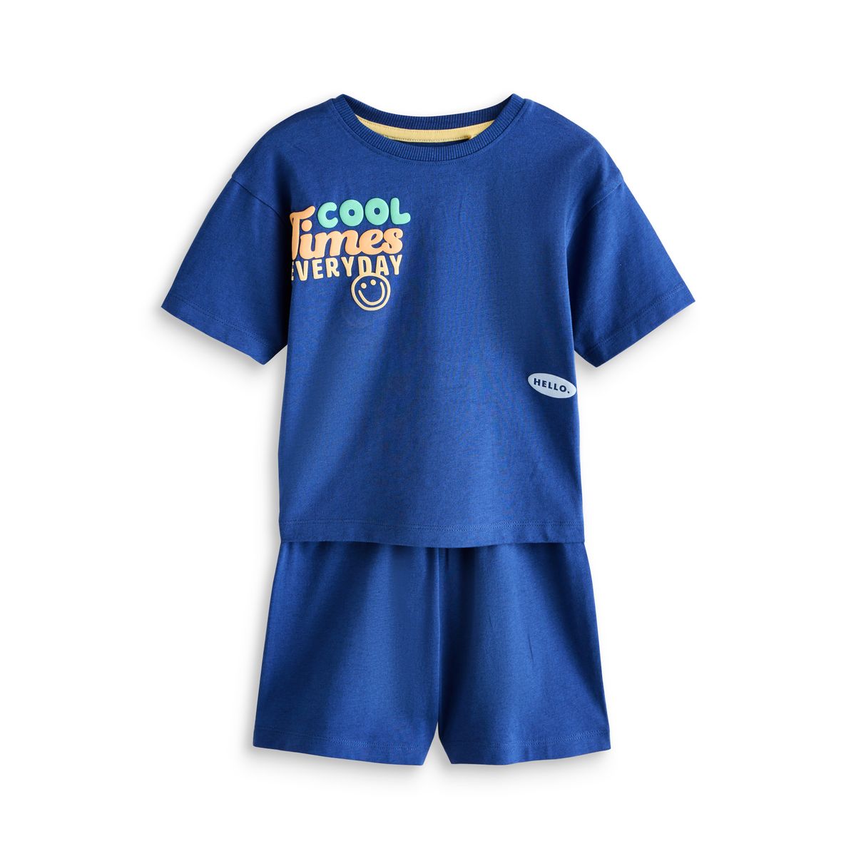 Pyjama short, lot de 3 bleu/pierre/menthe bons moments, NEXT