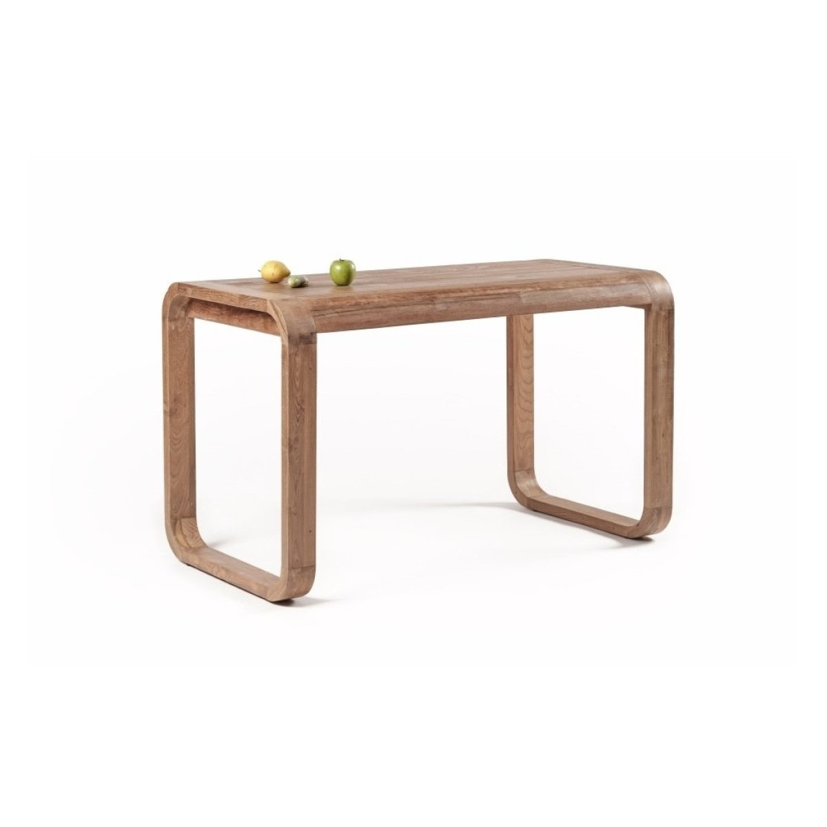 Table haute de repas en teck - IRIS couleur unique, MATHI DESIGN