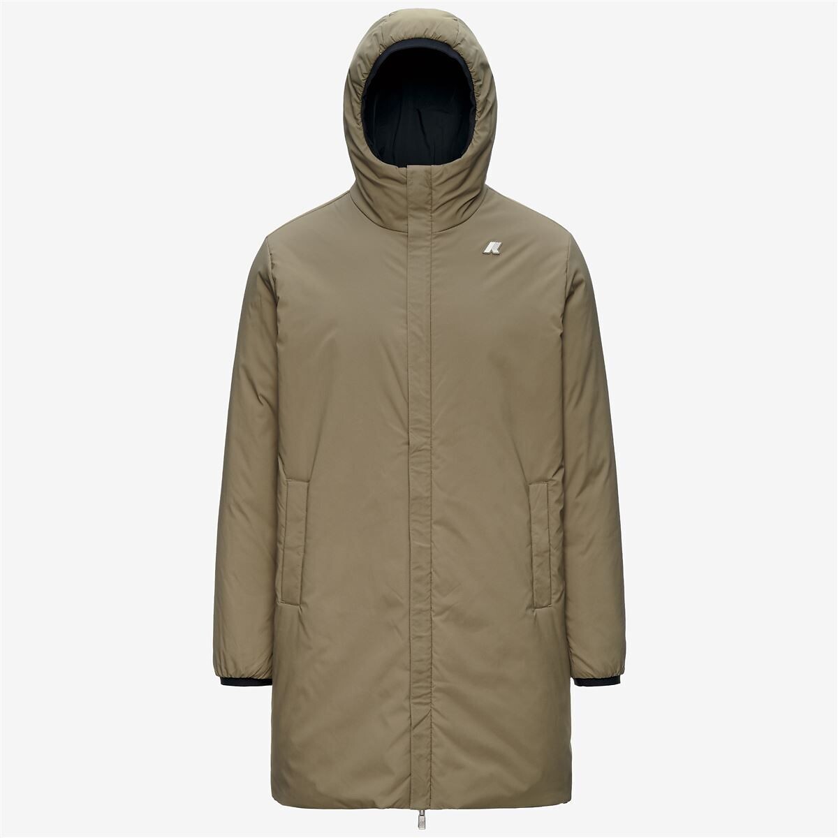 Parka longue, réversible, JACOB ST WARM noir/vert, K-WAY