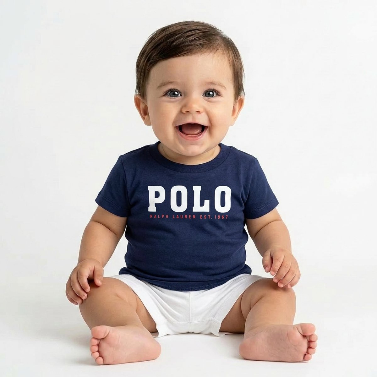 T-shirt bébé - Très bon état bleu, RALPH LAUREN