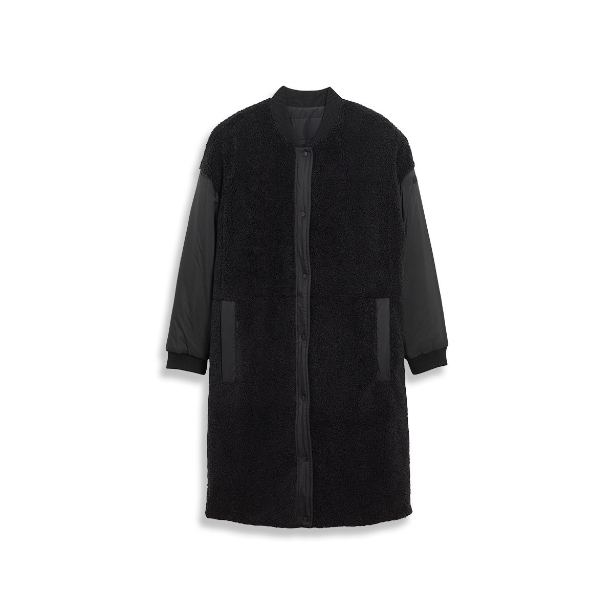Manteau long réversible sherpa oversize noir, AIGLE